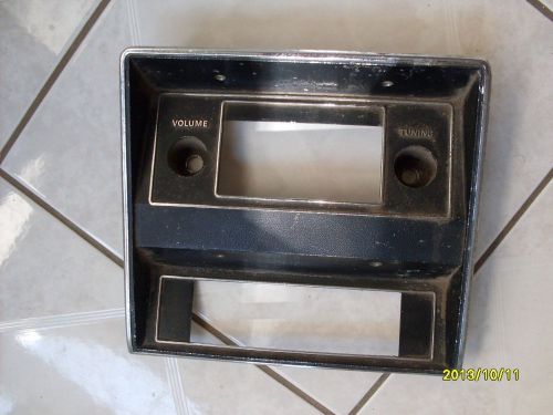 1971 72 73 ford mustang radio bezel trim dash face plate original