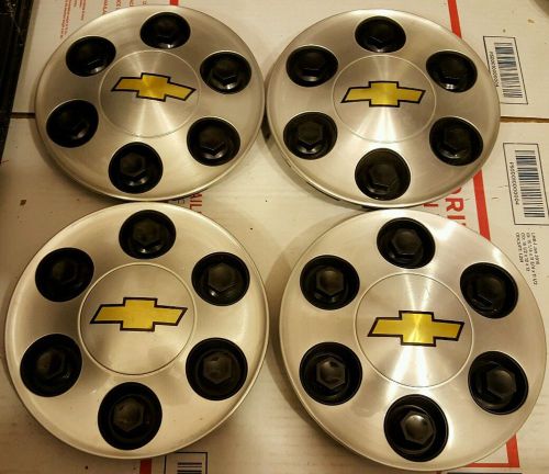 2007-13 chevy silverado tahoe suburban 1500 wheel center caps 4-set #3 9596341