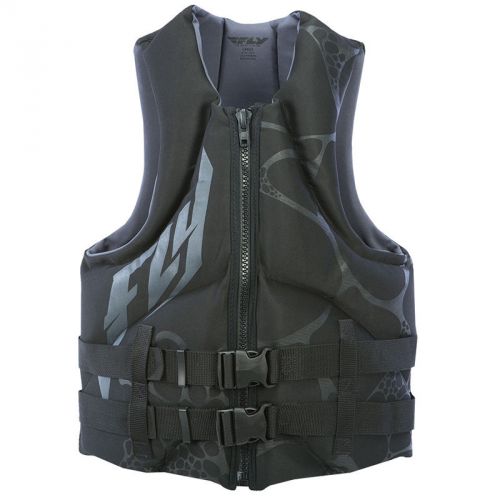 Fly racing neoprene life water sport vest-black/grey-xl