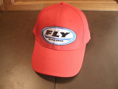 Fly racing, red hat, l-xl flex fit, dirt bike, mx, offroad, dualsport,