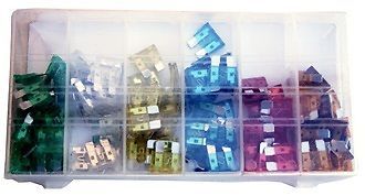 120 pc car fuses assortment set w/ storage box new free shipping