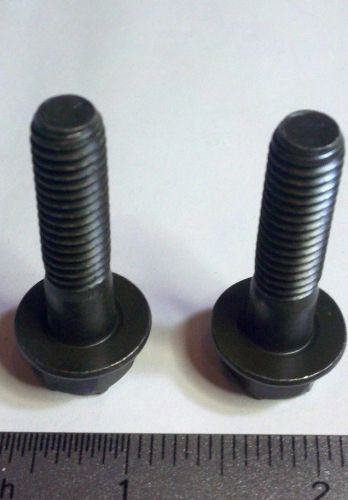 Pair of 3/8-16 x 1 1/2&#034; flange bolt hex head grade 8 coarse thread frame bolts