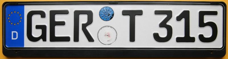 German euro license plate +frame volkswagen porsche audi bmw volvo mercedes w124