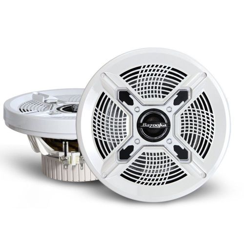 Bazooka mac8100w 150w 8&#034; 2-way coaxial marine boat stereo speakers