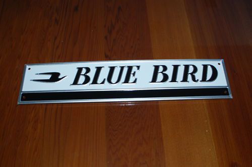 Blue bird activity bus  name plate (new in plastic)