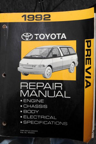 1992 toyota previa van service repair manual