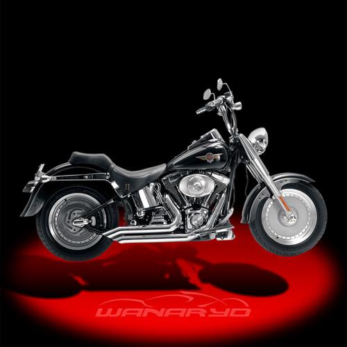 Chrome legend series exhaust systems,rip saws for 1986-2011 harley softail