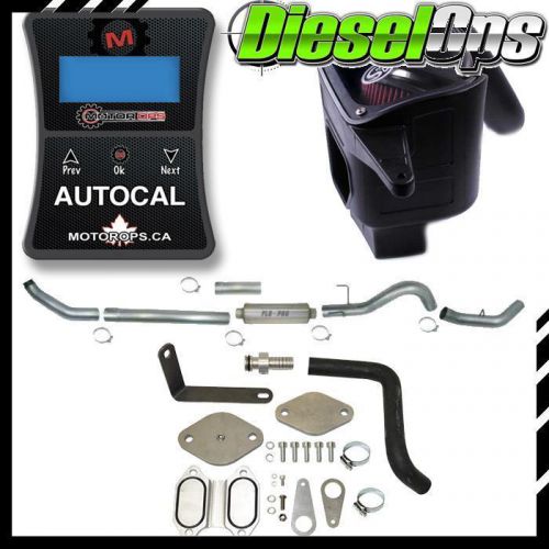 Efi live tuner 5&#034; turbo-back flo-pro egr delete s&amp;b for dodge cummins 6.7l 10-12