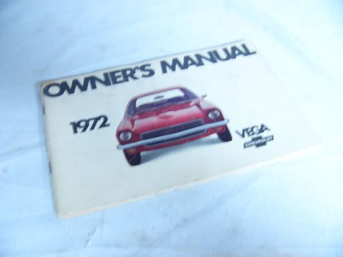1972   chevrolet vega owner manual