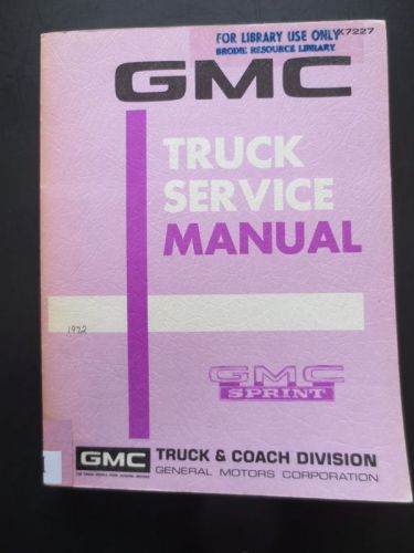 1972 gmc sprint truck service manual