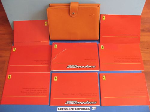 99 1999 ferrari 360 modena owners manuals technical books leather pouch set f199