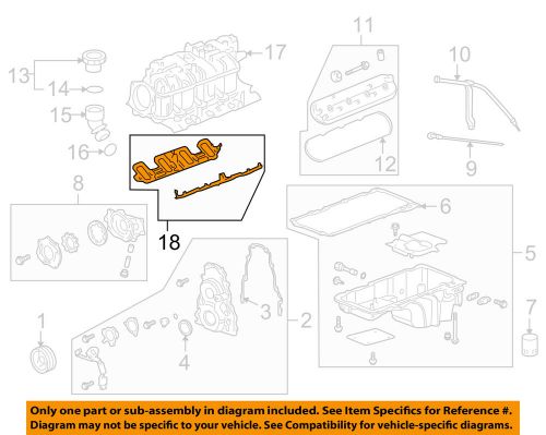 Gm oem-engine intake manifold gasket 19207929