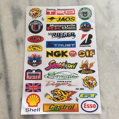 Racing motocross motorcycle bike decals helmet atv bumper vinyl stickers