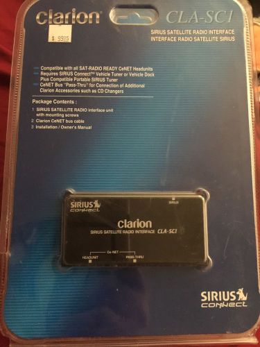 Clarion cla-sc1 sirius satellite radio interface