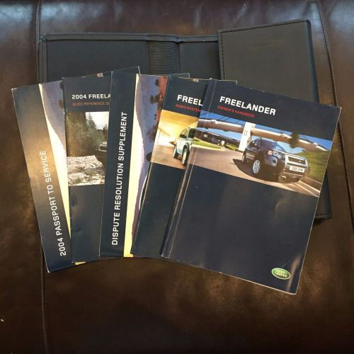 2004 freelander land rover owners manual set with case land rover oem