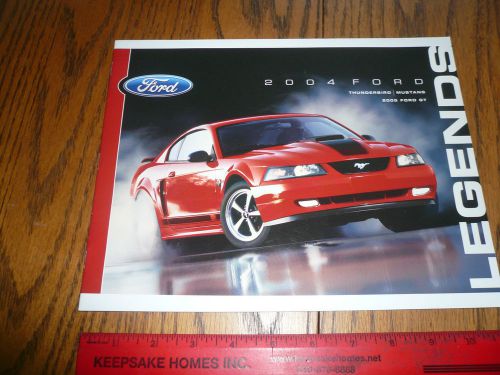 2004 ford thunderbird 2004 ford mustang 2005 ford gt legends sales brochure
