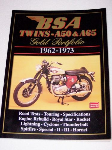 Bsa twins a50 a65 gold portfolio book 1962 - 1973 rocket lightning thunderbolt