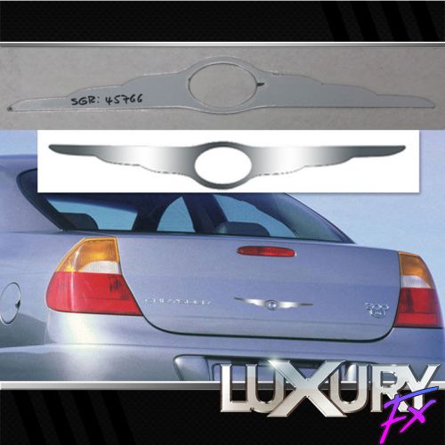 1pc. luxury fx stainless chrysler wing emblem w/logo cutout for 2005-10 chrysler