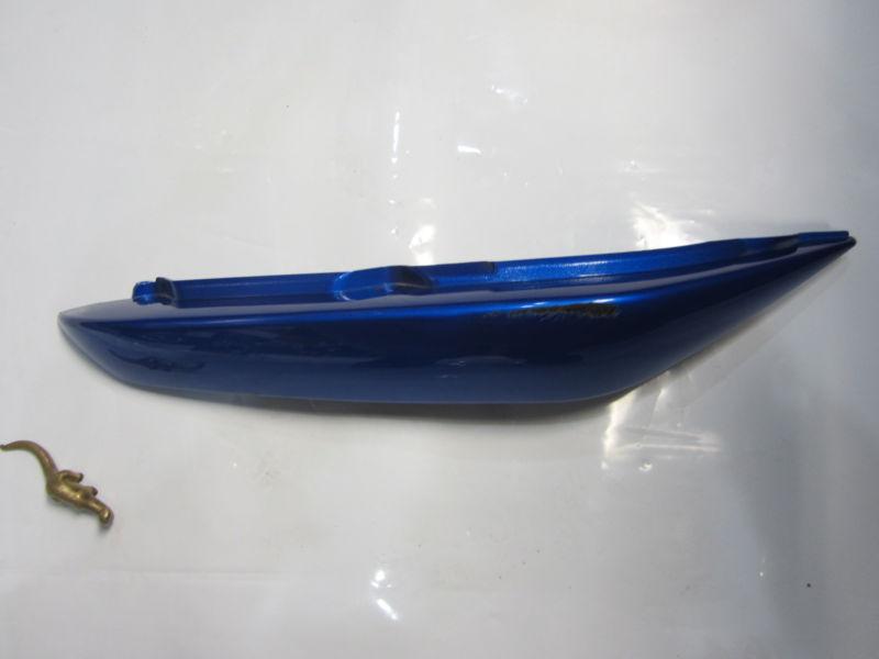 Kawasaki ninja 650r right side tail fairing cowling plastics blue 06-08 used