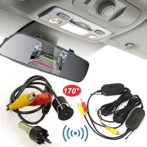 4.3&#034; tft lcd monitor car rear view wireless system backup camera ki night vision