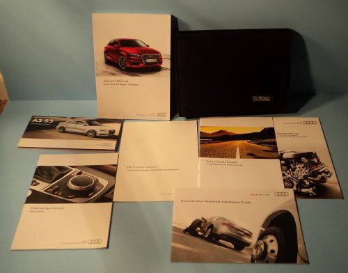 15 2015 audi a3 sedan/s3 sedan owners manual