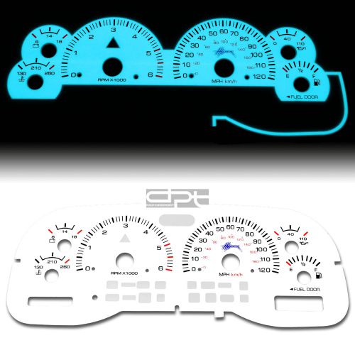 Indiglo glow gauge+harness white face for 97-99 dodge dakota durango automatic