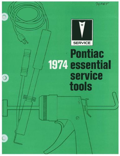 74 1974 pontiac specialty service tool brochure kent moore