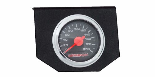 Air ride suspension single needle gauge &amp; panel 200psi display no switches