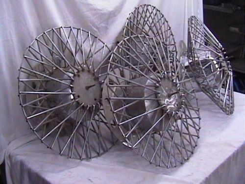 Semi truck wheel simulators vintage wire spoke rv bus