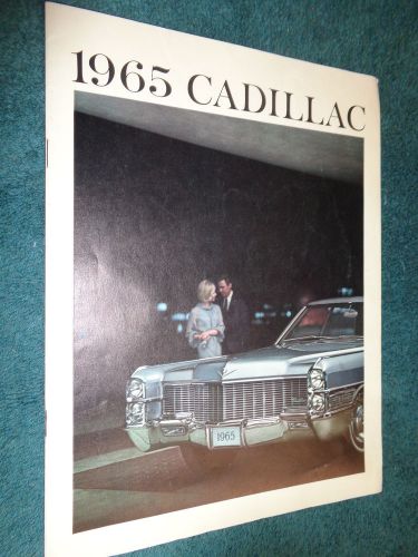 1965 cadillac sales brochure / sales catalog / original 20 page dealership item