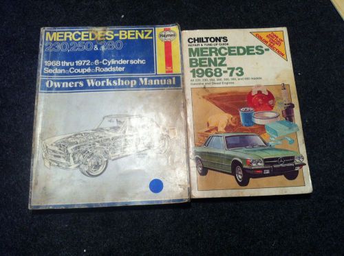 Mercedes-benz 1968-73 chiltons &amp; haynes manuals