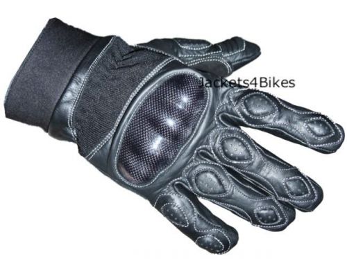 Stud palm  motorcycle leather short gloves m