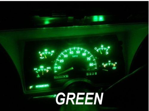 8- green t5 led light bulbs &amp; sockets instrument panel cluster dash 58 70 73 74