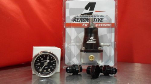 Aeromotive regulator &amp; gauge &amp; fitting kit (2) 6-an (1) plug 13129