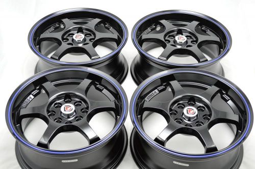 15 drift wheels rims integra rio cobalt aveo spark ia iq xa xb mx3 4x100 4x114.3