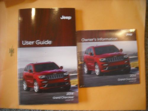 2014 jeep grand cherokee   owners manual &amp; dvd