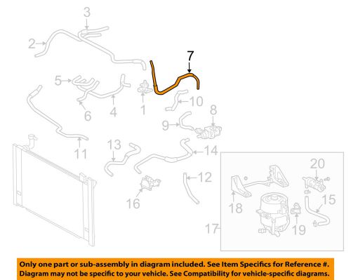 Toyota oem 04-09 prius 1.5l-l4 radiator-hose g923647020