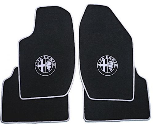 Alfa romeo 164 black silver velours mat set