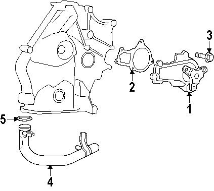 Chrysler\dodge 4781608ac genuine oem inlet tube