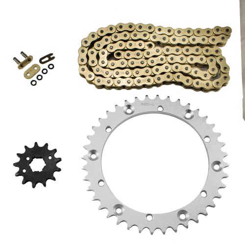 Gold o-ring chain sprocket kit 1998 1999 2000 2001 2002 yamaha yfm 350 x warrior