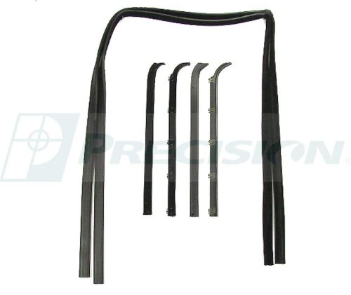 1980-1986 ford truck,ford bronco, front door window glass weatherstrip kit