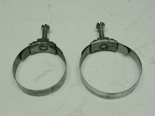 (2) original 1984 85 wittek 2 5/16 lower radiator hose clamp 2/85 3/84 corvette