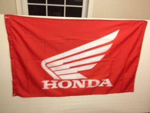 New honda red wing racing flag 3&#039;x5&#039; motorcycle motocross man cave free shipping