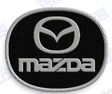 Mazda  auto car  iron on embroidery patch 2.0&#034; x 2.0&#034;  embroidered  emblem logo