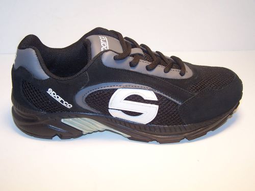 Sparco scarpa running shoes mens black / grey racing crew shoes casual  new