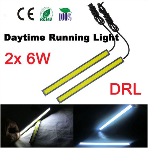 Waterproof super bright cob car led fog driving lamp drl daytime running light