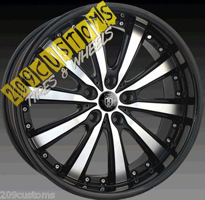 19" black staggered wheels rims 5x120 5 lug cts bmw 1 3 series acura tl gto