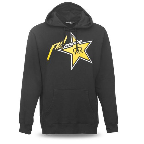 Fly racing rockstar mens pullover hoody black/yellow