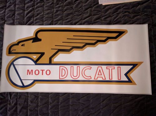 Moto ducati banner 18&#034;7/8 x 40&#034;1/8