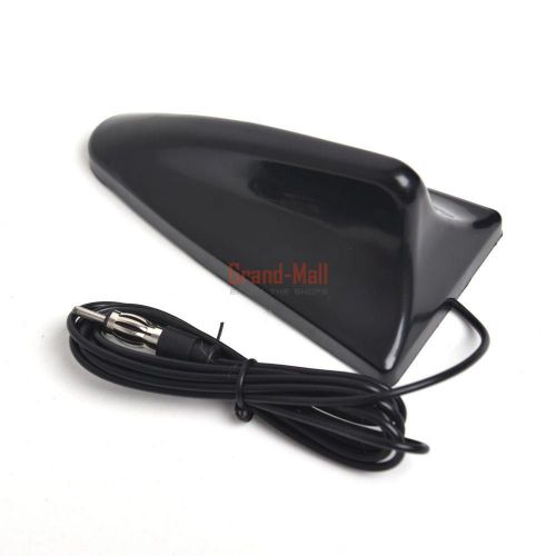 Universal black shark fin car boat truck rv stereo radio antenna fm